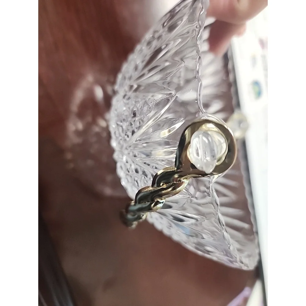 MIKASA Clear Glass Crystal Removable Mini Handle Basket Dish TENDER ROSE - Japan